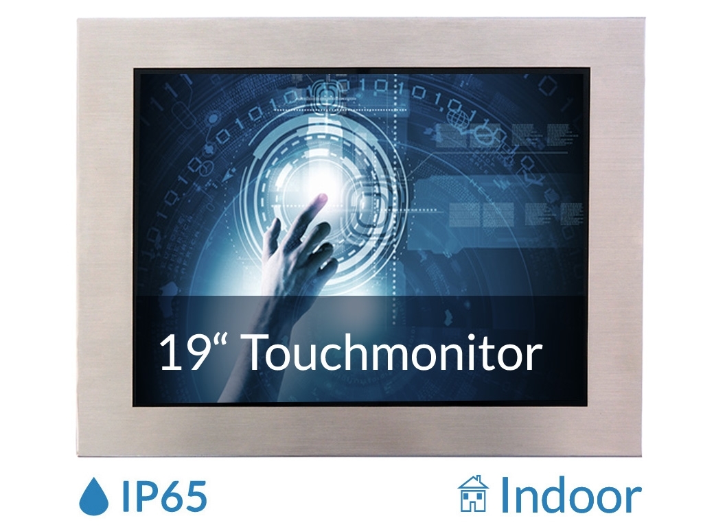 19" Touchmonitor IP65 V2A Gehäuse Industrie HMI