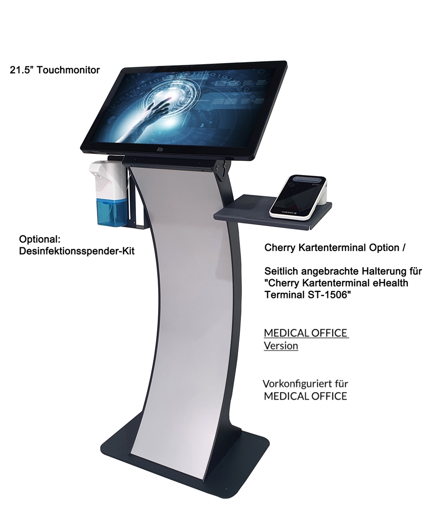 easy pc stand für Cherry Kartenterminal eHealth