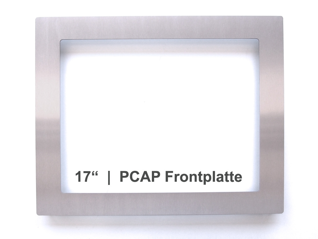 Frontplatte 17" 1790L PCAP, V2A gebürstet, 2,5mm