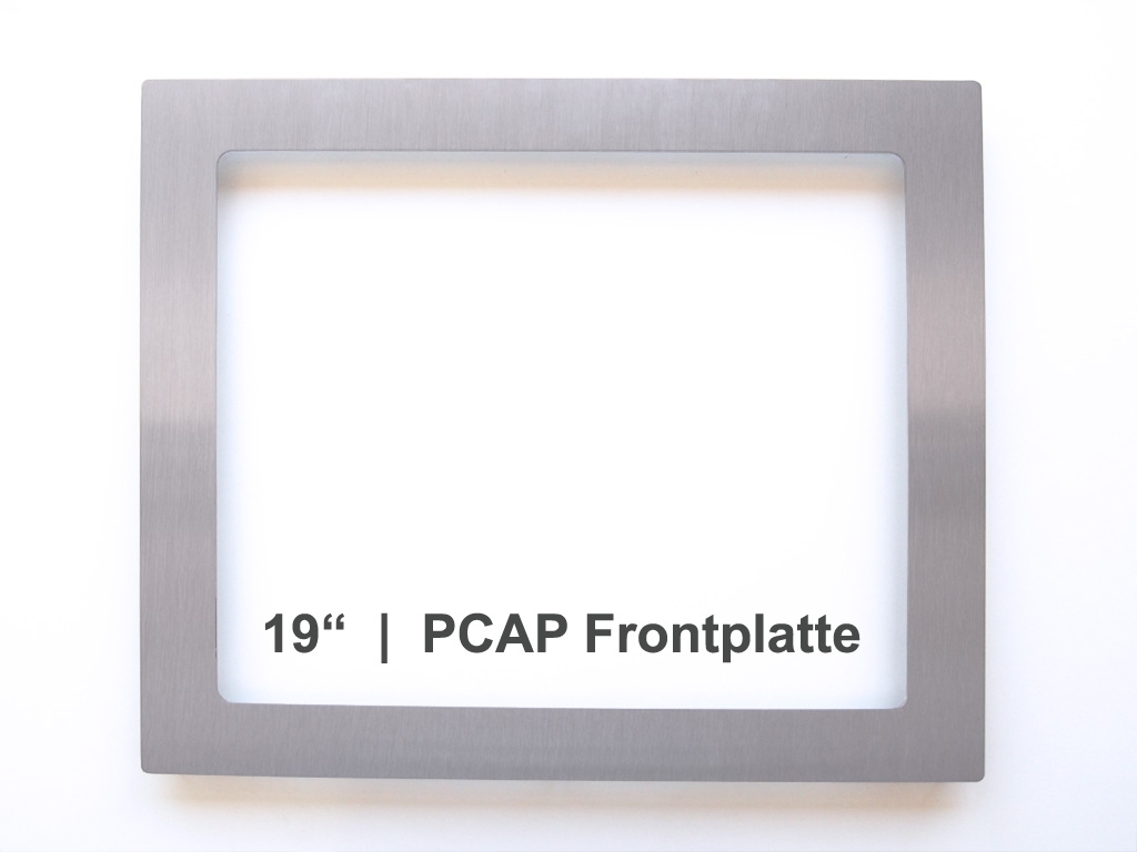 Frontplatte 19" 1990L / 1991L PCAP, V2A, 2,5 mm