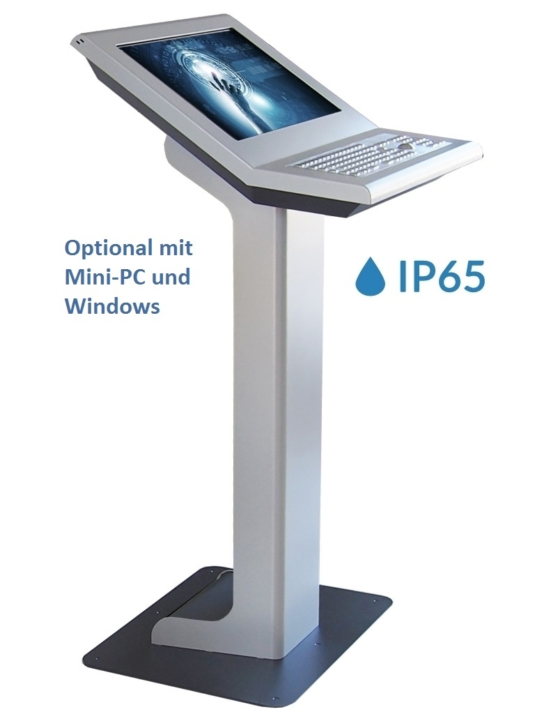 Infoterminal light pc stand 22" Touchmonitor IP65