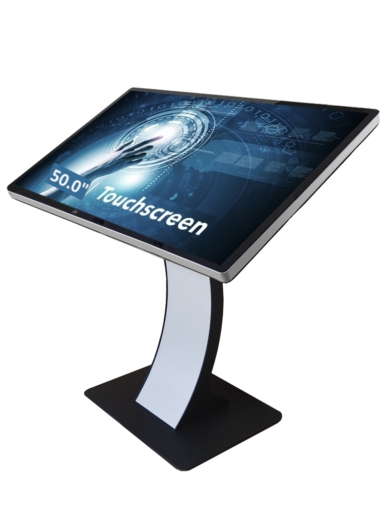 Kioskterminal easy pc stand 50" Touchmonitor IR 4K