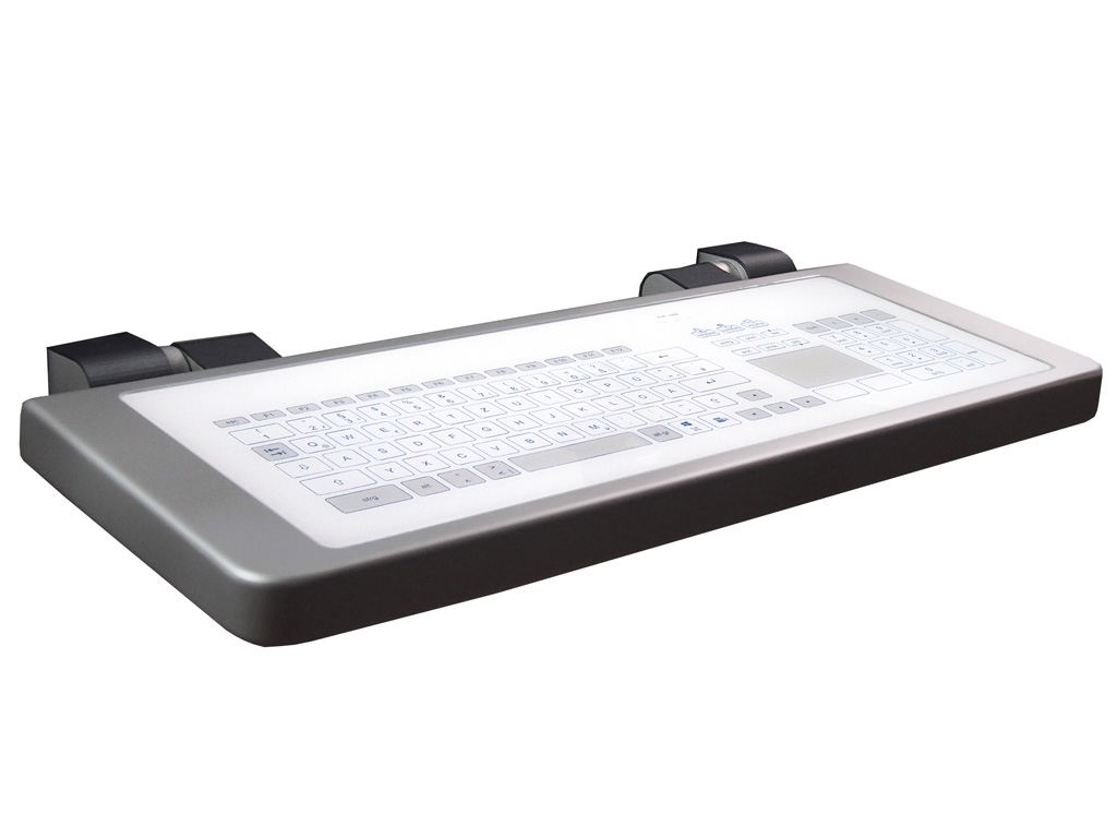 Klappbare Hygienetastatur im IP65-V2A-Gehäuse DE