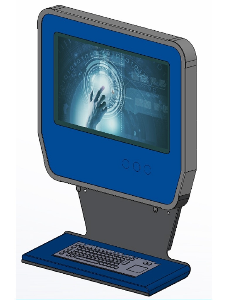 LETO Wandterminal 24" Touchmonitor Wandtastatur