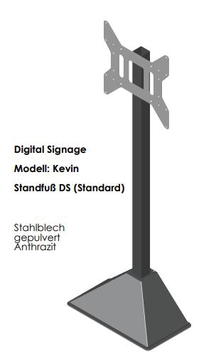 Monitor Standfuß Digital Signage DS 32" bis 70"