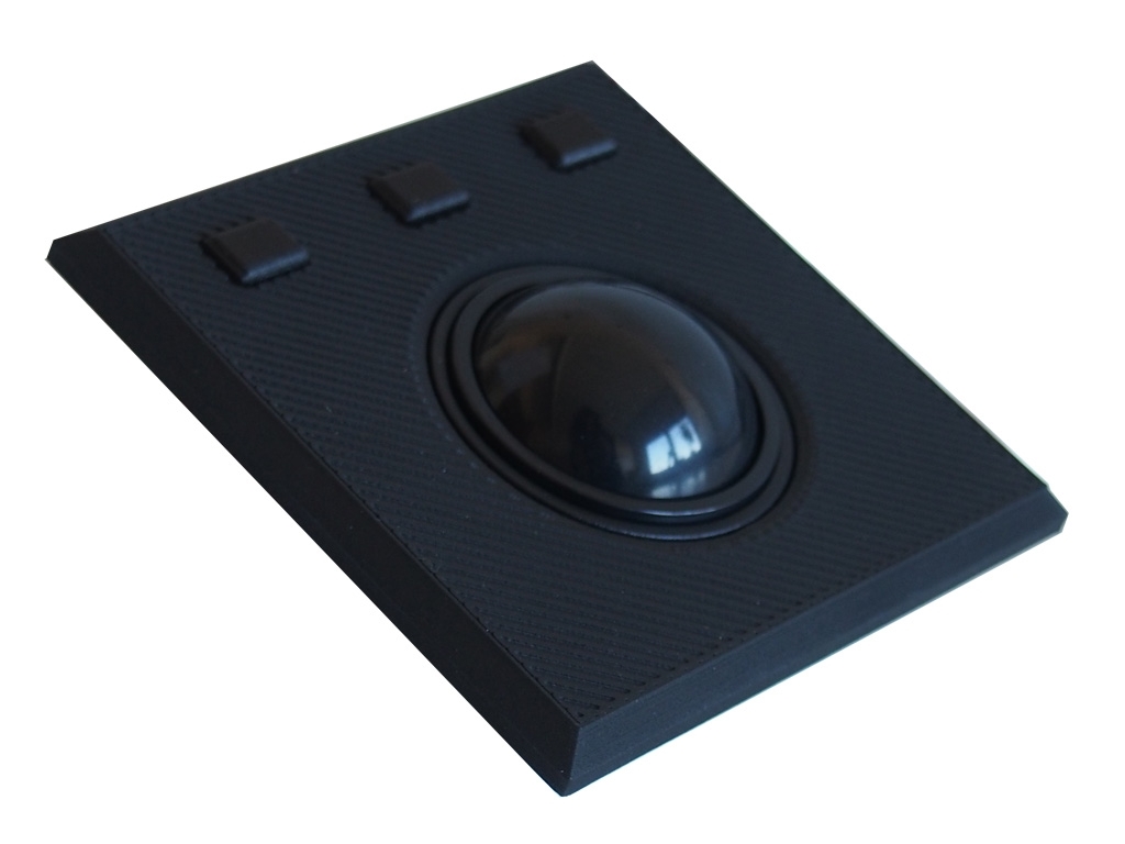 38mm Trackball mit Frontplatte und drei Tasten