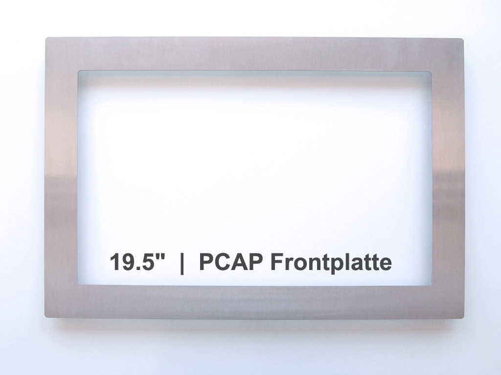 Frontplatte 19.5" 2094L PCAP, V2A gebürstet, 2,5mm