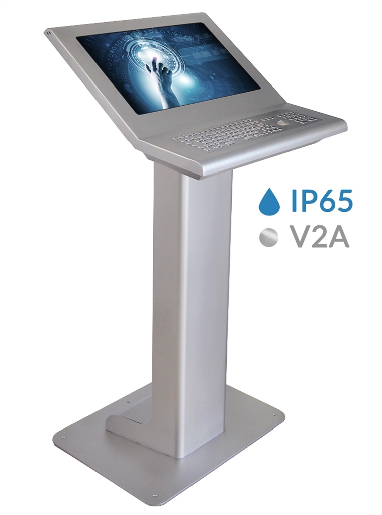 Infoterminal light pc stand 22" Touch IP65 V2A