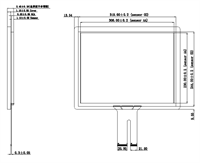 15,0" / 38,1 cm PCAP Touchscreen Sensor, clear