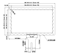 15,6" / 39,5 cm PCAP Touchscreen Sensor, clear