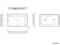 15.6'' Flat Panel PC i3 PCAP IP65 frontseitig