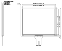 19,0" / 48,3 cm PCAP Touchscreen Sensor, clear