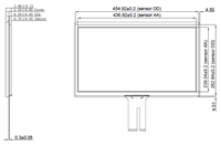 19,5" / 49,5cm PCAP TouchscreenSensor, entspiegelt