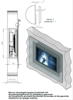 19.5" Touchscreen PC Hausautomation Spiegel