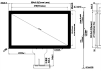 21,5" / 55cm PCAP Touchscreen Sensor, Clear