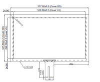 23,8" / 60,5cm PCAP Touchscreen Sensor, Clear