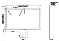 27.0" / 68,5cm PCAP TouchscreenSensor, clear