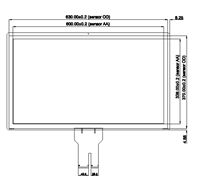 27.0" / 68,5cm PCAP TouchscreenSensor, clear