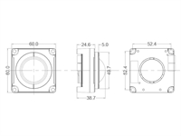 38mm Einbau Trackball, Ball entnehmbar, IP65