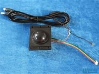 38mm Einbau-Trackball, schwarz inkl. Kabel