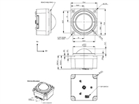 50mm Laser Einbau-Trackball - Einbau von unten