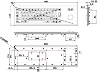 Einbau Edelstahl Tastatur 75TS mit Trackball CH