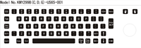 Einbau Edelstahl Tastatur 75TS mit Trackball US