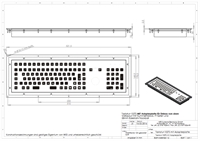 Einbau Tastatur 102TS Front / Adapterplatte