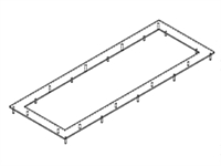 Einbau Tastatur 102TS Front / Adapterplatte