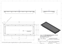 Einbau Tastatur 102TS-M Front / Adapterplatte