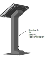 Infoterminal light pc stand 32" PCAP Touchmonitor