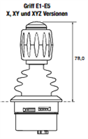 Joystick JC2000 3-achsig mit Taste Controller USB