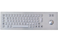 LETO Tastaturvorbau 75TS Edelstahl mit Trackball