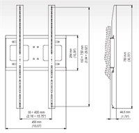 Monitor-Wandhalterung PIVOT 42-55'' STARR - VESA